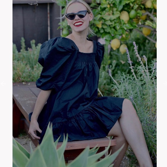 H&M | Puff Sleeve Black Mini Dress NWT - Picture 8 of 14